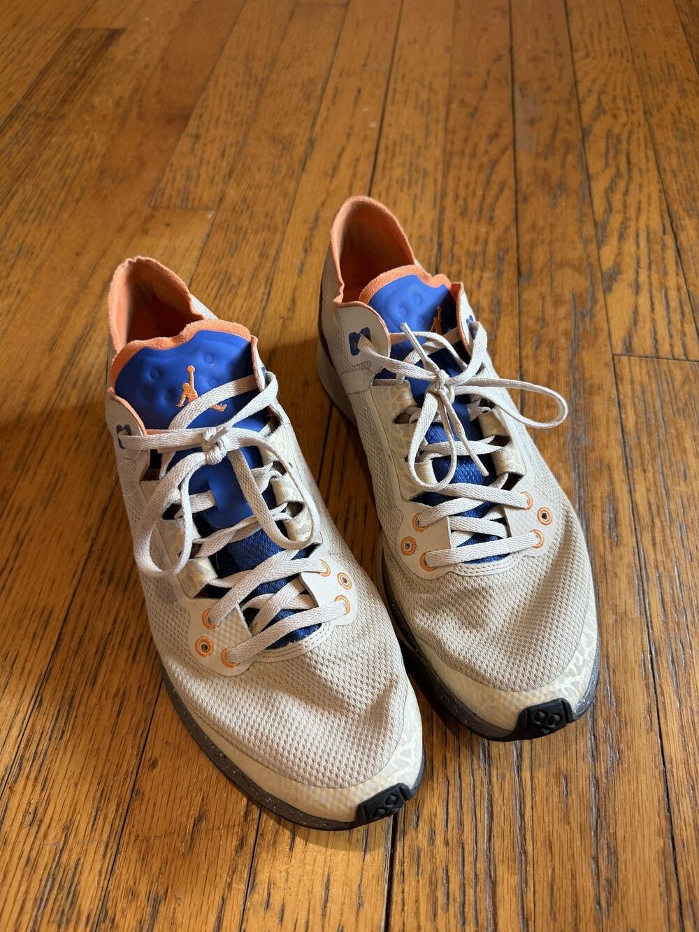 Jordan Zoom Tenacity 88 Shoes Mens 9.5 Beige Blue Orange Run